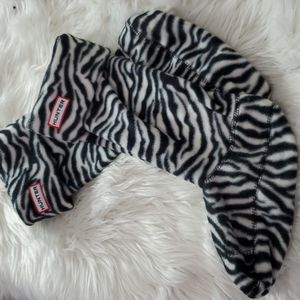 Hunter zebra rainboots liner 5 -7